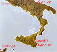 map and explanation of siege of Syracuse