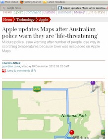 http://www.guardian.co.uk/technology/2012/dec/10/apple-maps-life-threatening-australian-police