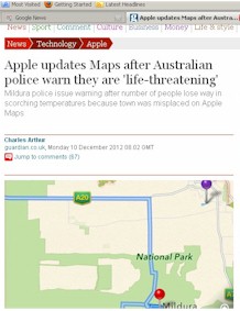 http://www.guardian.co.uk/technology/2012/dec/10/apple-maps-life-threatening-australian-police