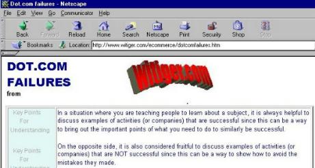 http://www.witiger.com/ecommerce/dotcomfailures.htm