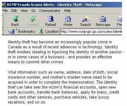 http://www.rcmp-grc.gc.ca/scams/scams_e.htm