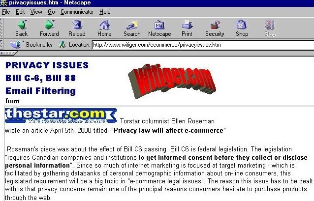 http://www.witiger.com/ecommerce/privacyissues.htm