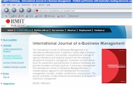 The International Journal of e-Business Management website