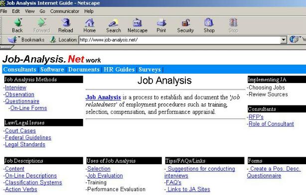 job analysis form