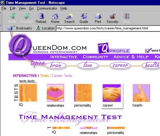 http://www.queendom.com/tests/career/time_management.html